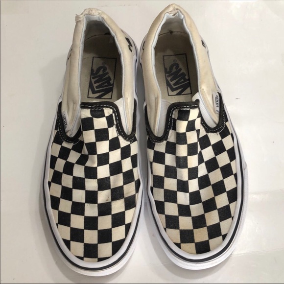 Vans Shoes - Checkered Vans slip ons